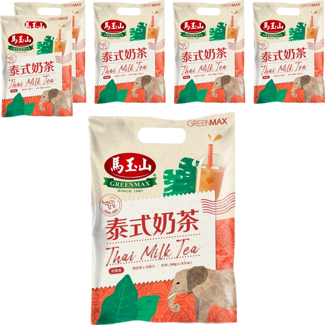 馬玉山 泰式奶茶, 20g, 12包, 6袋