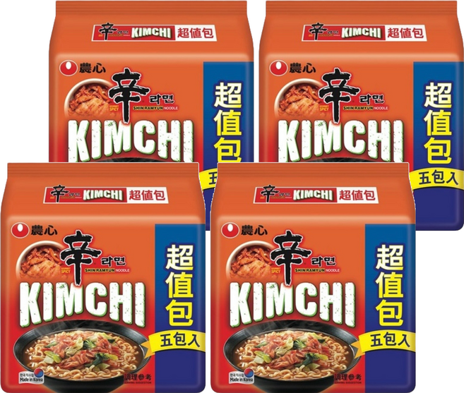 NONGSHIM 農心 辛拉麵 辛辣白菜風味拉麵 120g, 20包