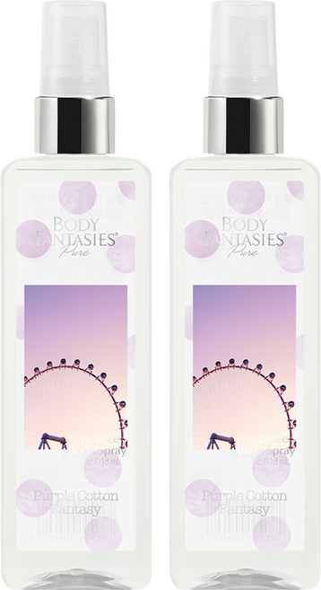 BODY FANTASIES 身體幻想 Pure系列 身體香氛噴霧 Purple Cotton, 118ml, 2瓶