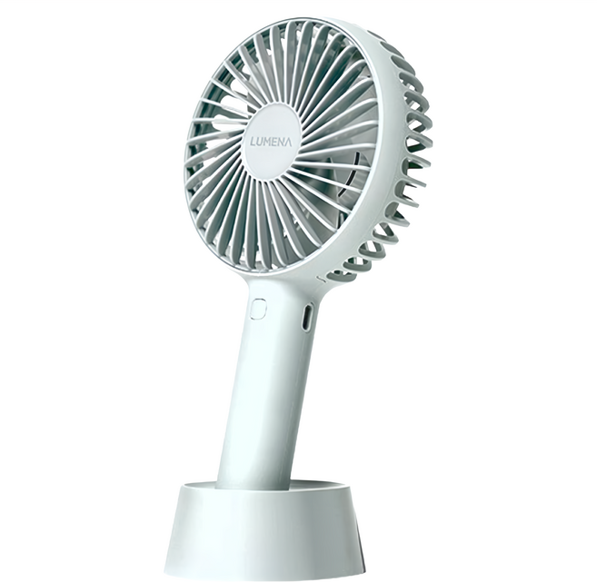Lumena PRO4 USB充電式手持風扇, 海洋灰