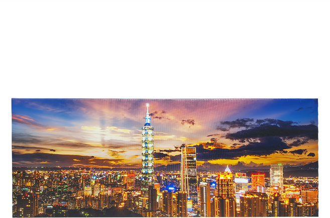 24mama掛畫 單聯式 無框畫, 日落台北景觀