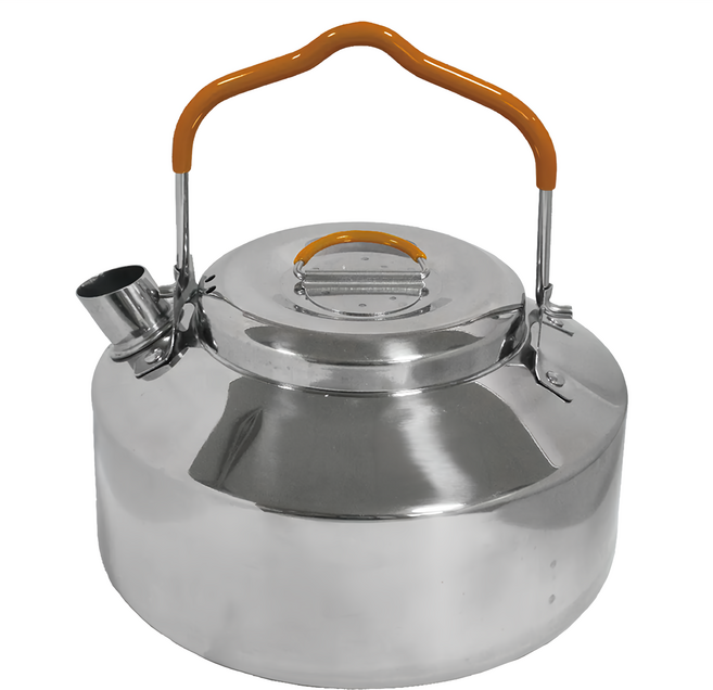 TREEWalker 304不鏽鋼露營煮水壺 800ml 輕巧大容量, 1個, 銀色