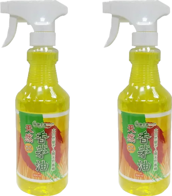 植物主義 香茅油 消除異味 氣味芳香, 500ml, 2瓶