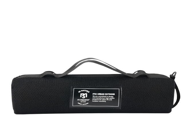 m square 柱狀戰術包 42x10cm 透氣面料 超輕量 衝擊回彈, 酷黑色, 1個