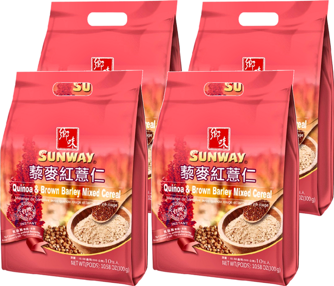 SUNWAY 鄉味 黎麥紅薏仁 10入, 300g, 4袋