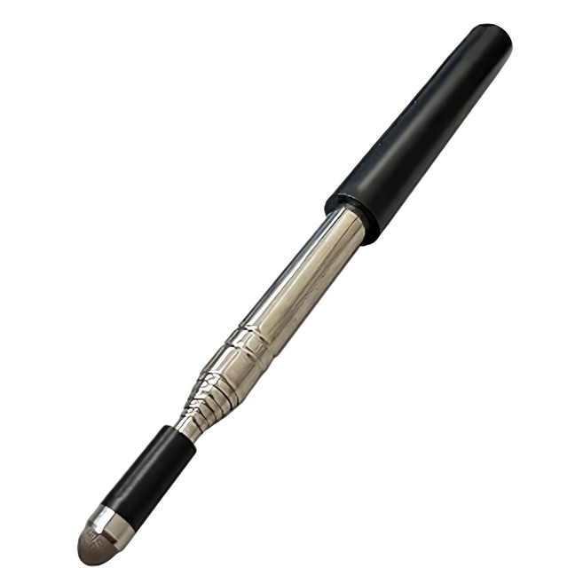 ziya 智雅科技 金屬網布頭 電容式觸控筆 商務伸縮款, 業務黑色, 1支