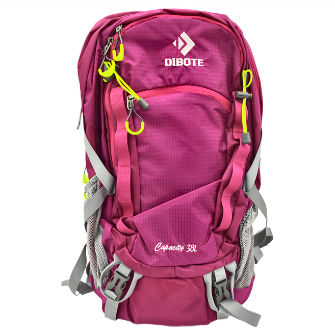 DIBOTE 迪伯特 專業登山休閒背包 38L, 粉色