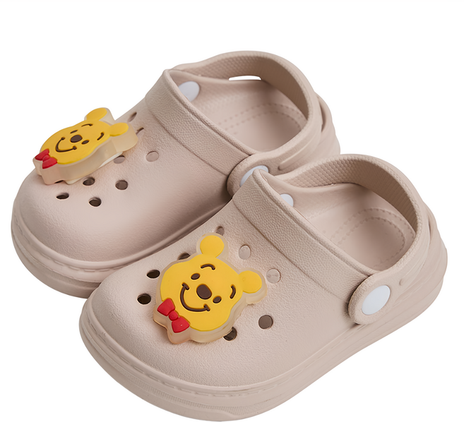 BORUI 柏睿鞋業 兒童款 電燈飾釦洞洞涼鞋 造型防水園丁鞋