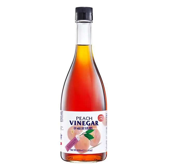 十全幸福 蜜桃醋 600ml, 1瓶