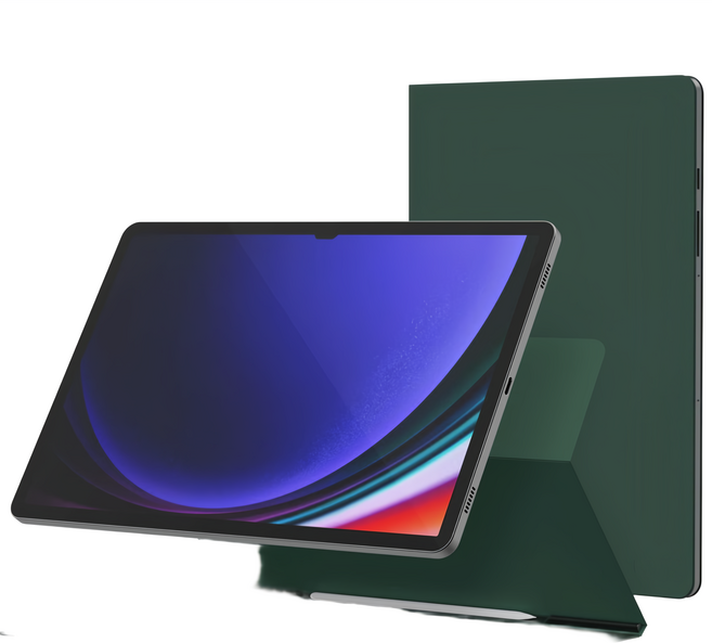 GSB 갤럭시탭 마그네틱 자석 북커버 슬림 케이스, 미드나잇그린, 1개
