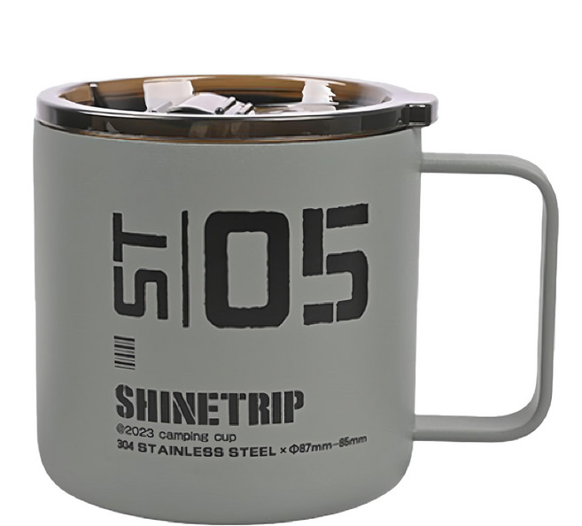 ShineTrip 山趣 05系列 戰術露營杯, 微煙灰, 1個