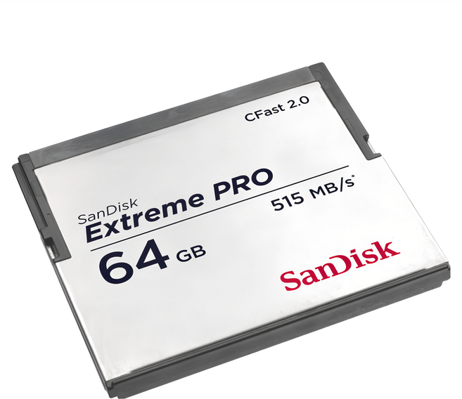 SanDisk 晟碟 公司貨 Extreme PRO CFast 2.0 記憶卡, 64GB, 1個