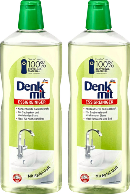 Denk mit 除垢清潔劑 蘋果醋, 1L, 2瓶