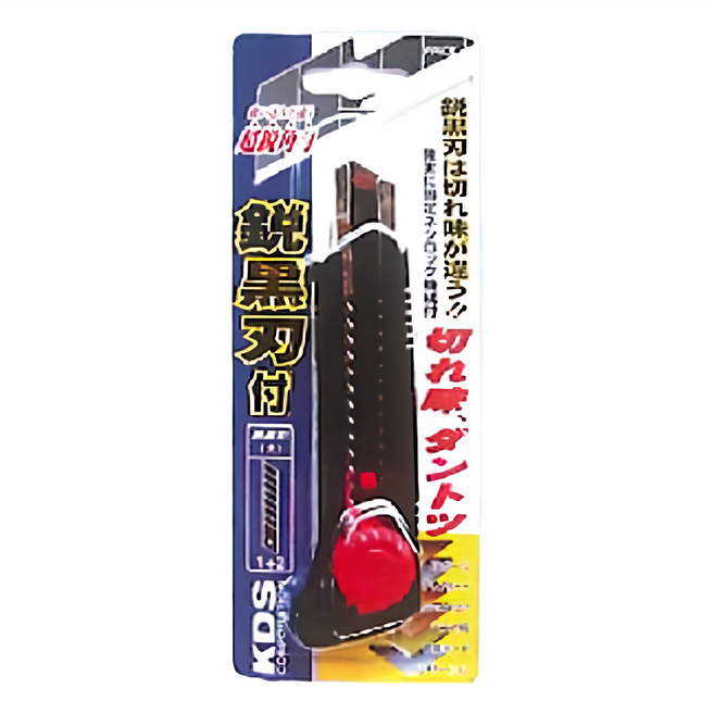 KDS 龍之印 黑鋼美工刀 D-D06 KDS-L19, 黑色, 1支