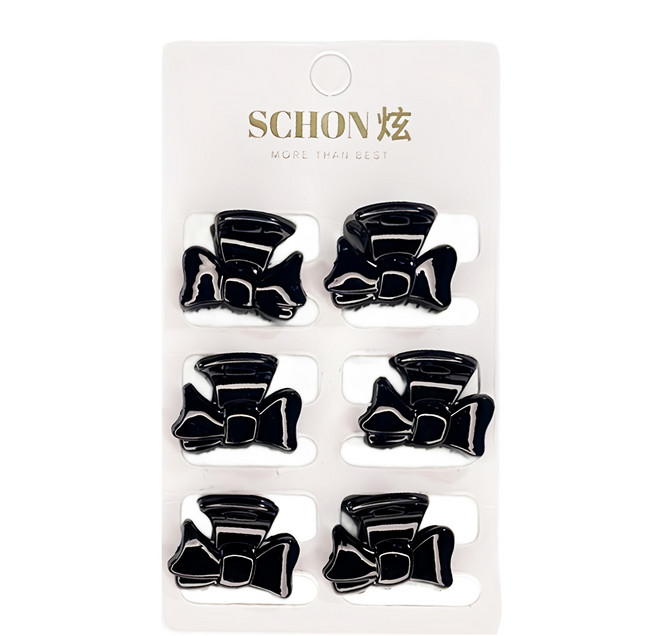 SCHON 炫 小怪手夾組b, 黑色, 1入