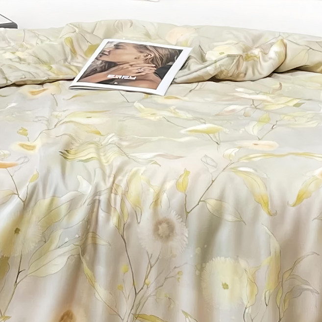 夢之語 韓版石墨烯針織奶蓋被 被胎 多用機能被 2.5kg, 西西里花