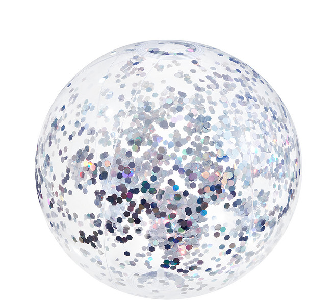 comet 沙灘球, 1顆, 41cm, 透明亮片