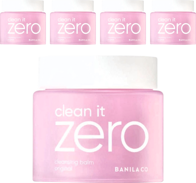 BANILA CO 芭妮蘭 台灣公司貨 ZERO零感肌瞬淨卸妝霜 經典潤澤, 180ml, 5罐