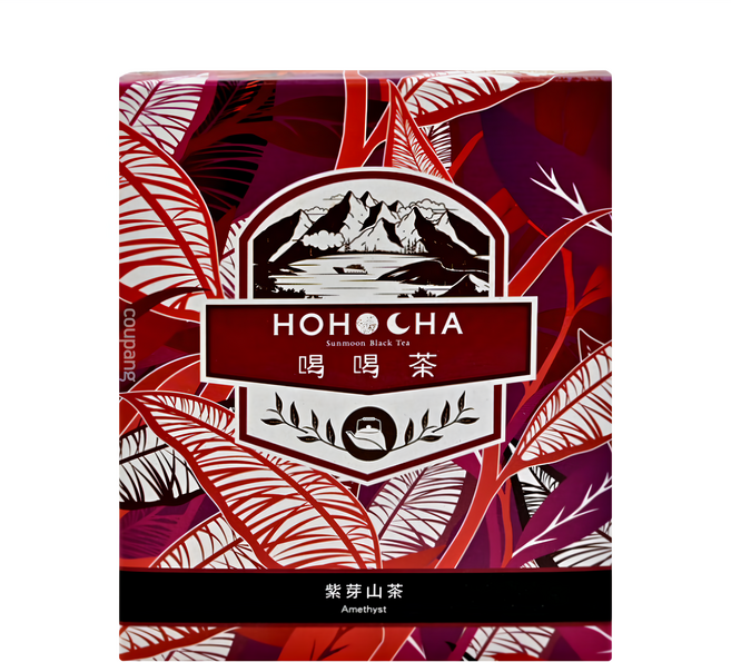 HOHOCHA 喝喝茶 三角立體茶包 紫芽山茶, 3g, 10包, 1盒