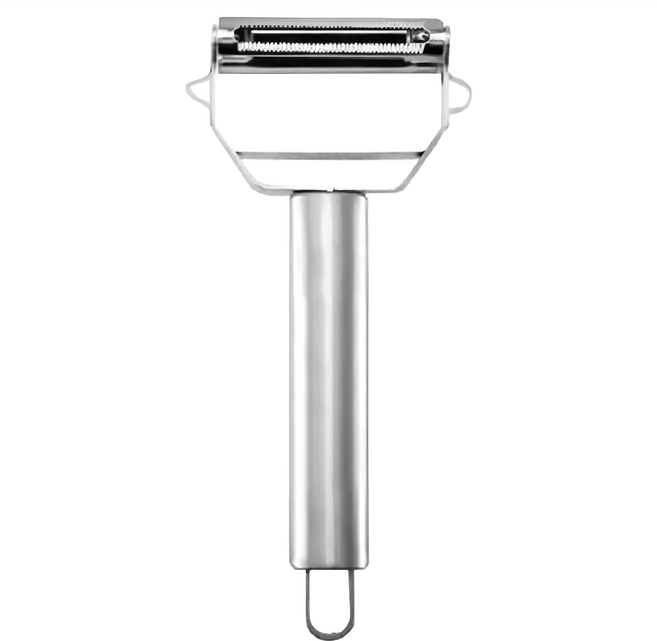 FANCY LIFE 不鏽鋼削皮器, 銀色, 1個