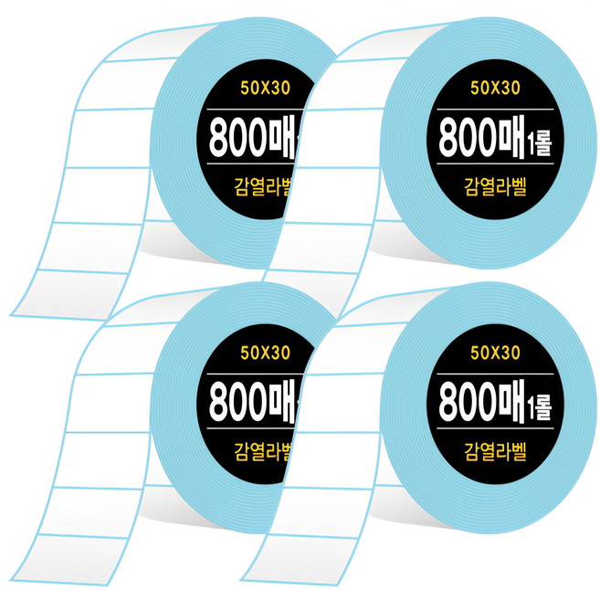 DADA 感熱標籤紙 800張, 4捲