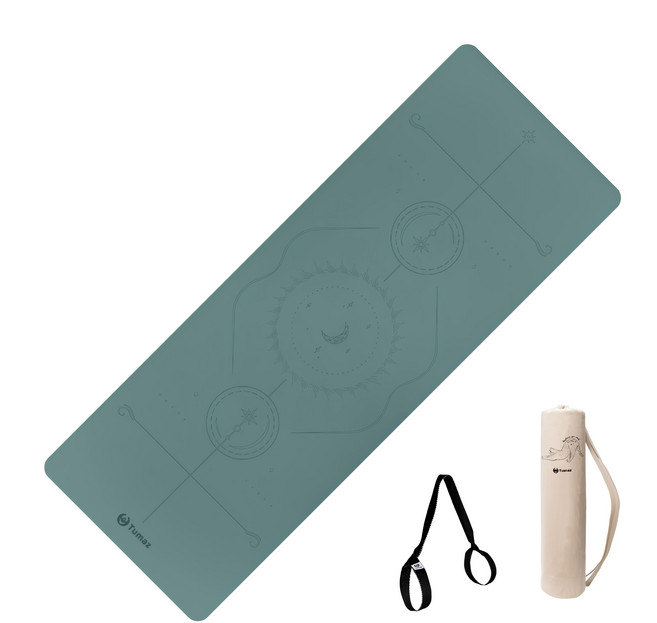 Tumaz 月熊 PU+NR天然橡膠瑜珈墊, 蒂芬妮, 1個