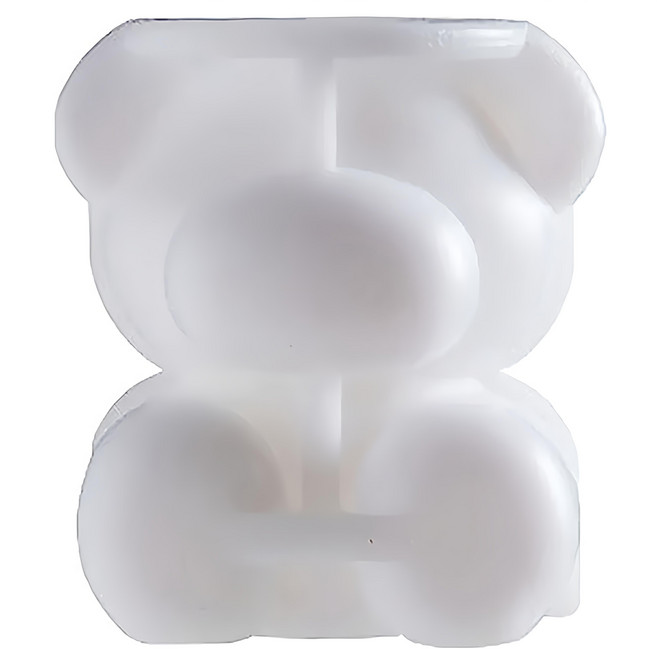 矽膠3D小熊造型冰塊模具/冰磚 100g, 小熊 颱色, 1個