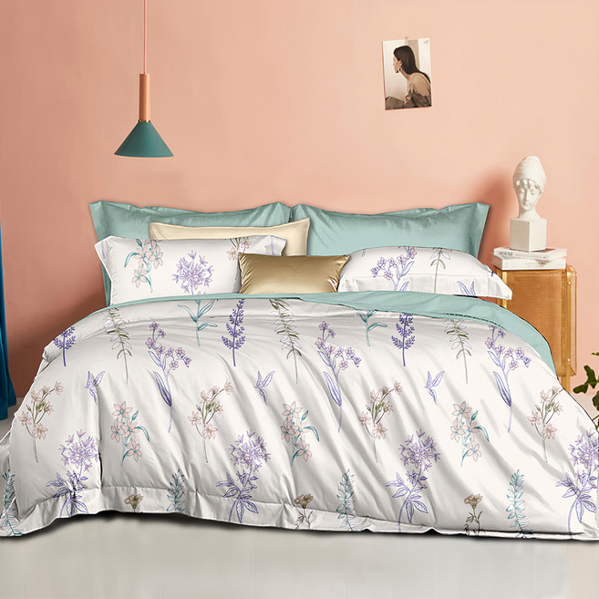 J-bedtime 床寢時光 萊賽爾天柔絲被套 PM7686M, 花森