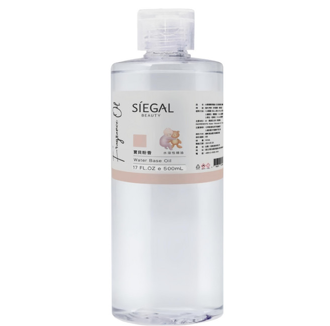 SIEGAL BEAUTY 思高美妝 水溶性精油, 1個, 500ml, 寶貝粉香