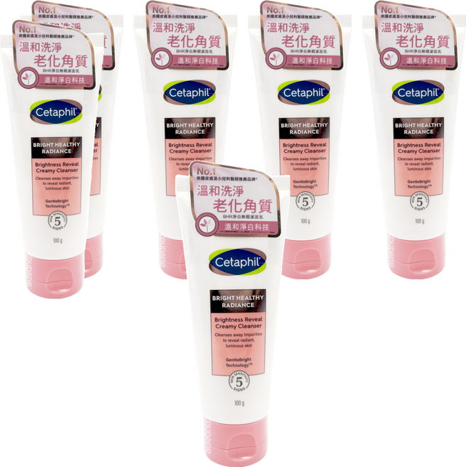 Cetaphil 舒特膚 BHR淨白無瑕洗面乳 溫和淨白技術, 100g, 6條