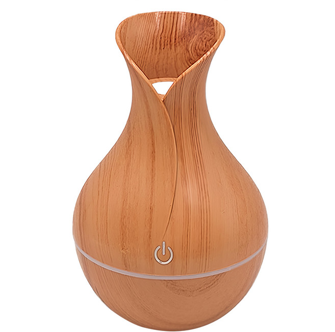 花瓶木紋香氛機 200ml, 淺木色