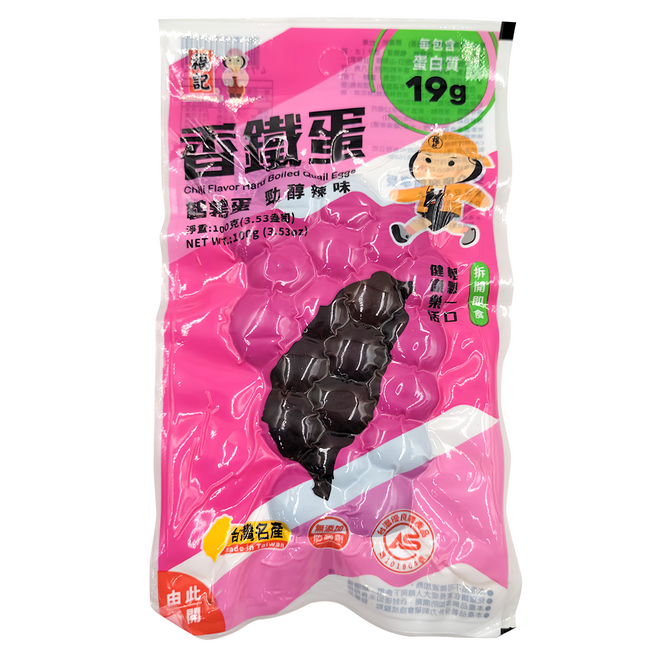 福記 香鐵蛋 辣味鵪鶉蛋, 100g, 1包
