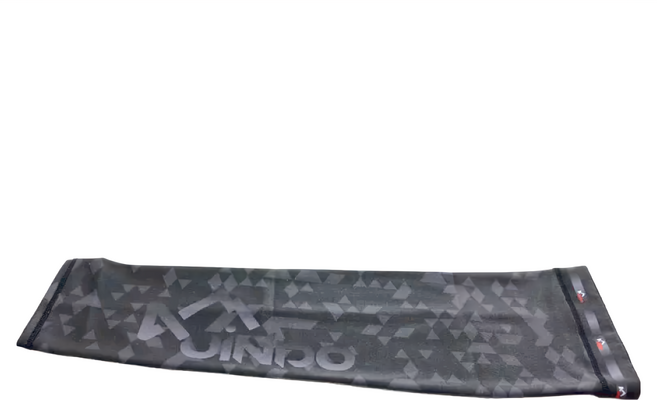 台灣 JiNDO 涼感 冰絲 UPF50+ 抗UV 速乾防曬袖套, 幾何黑, 1組