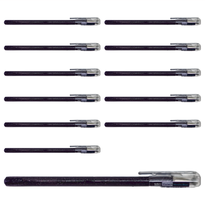 Pentel 飛龍文具 蝴蝶筆 1.0 K110-DVX, 紫色 + 金屬藍色, 12支