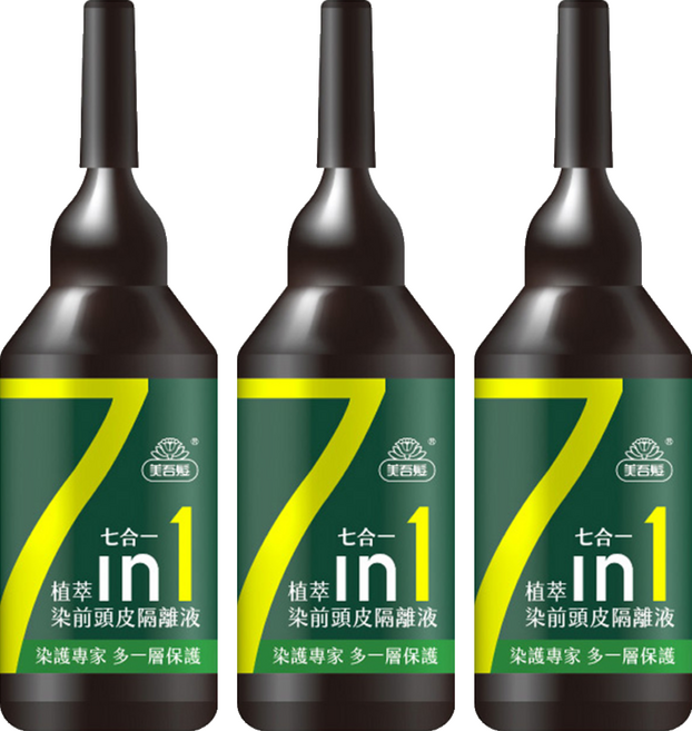 美吾髮 植萃染前頭皮隔離液, 20ml, 3瓶