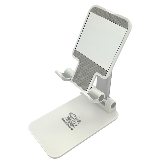 英國熊 鏡面伸縮手機架, 白色, 1個