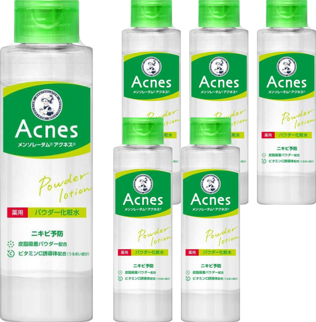 MENTHOLATUM 曼秀雷敦 Acnes 抗痘粉狀調理水, 180ml, 6件