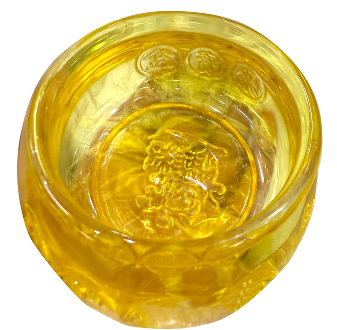 黃金開運水晶聚寶盆 10cm 520g, 1個