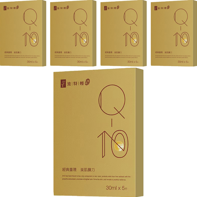 TT 波特嫚 台灣公司貨 Q10彈力緊緻面膜 30ml, 5片, 3組