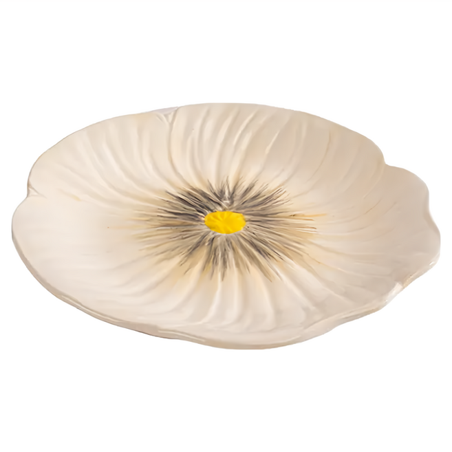 瑞典 BYON Poppy 罌粟花朵盤, 杏色, 1個