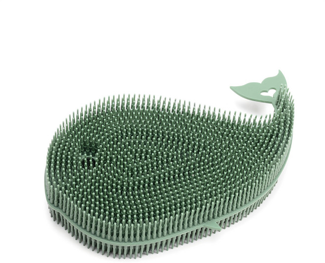 FLaiTO 鯨魚造型矽膠洗碗刷 韓國製造, 1個, 1入