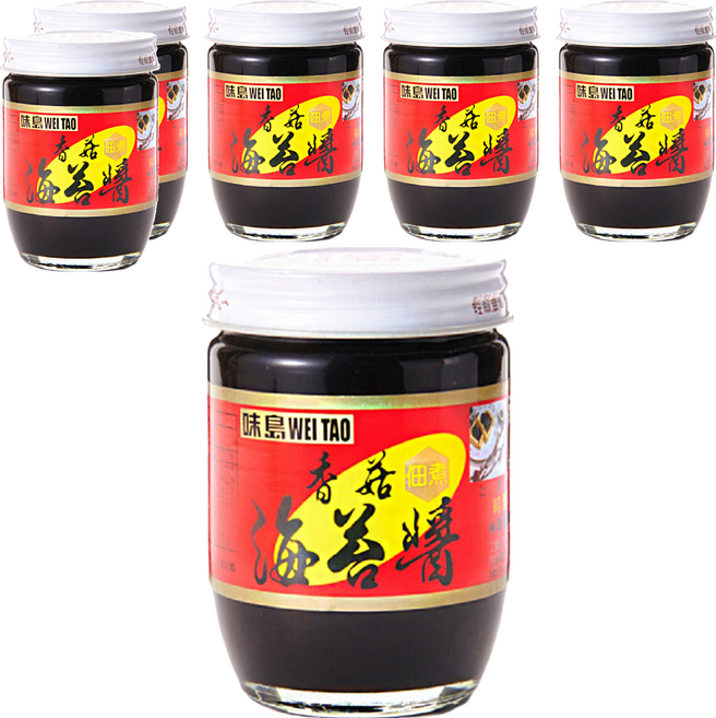 味島 香菇海苔醬 純素, 190g, 6罐
