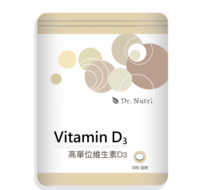 Dr. Nutri 芯漾生醫 維生素 D3錠, 30顆, 300mg, 1包