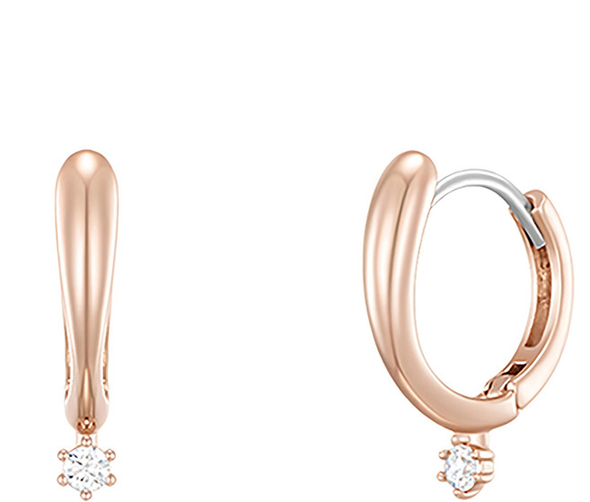 J.ESTINA LALA J 女士耳環 925純銀鑲晶鑽 簡約時尚附購物袋