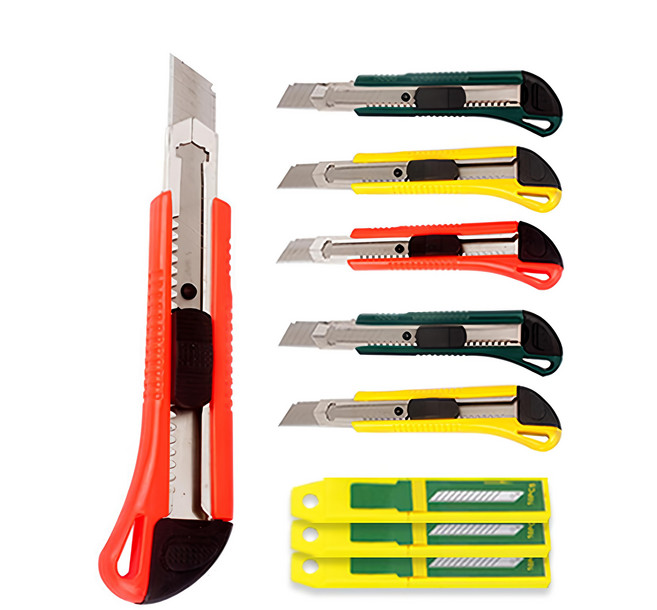 DADA 大型美工刀6入+刀片30入組, 顏色隨機, 1組