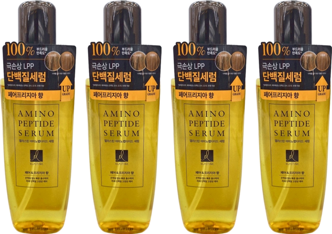ELASTINE 伊絲婷 胺基酸修護系列 精華髮油 英國梨 小蒼蘭, 150ml, 4瓶