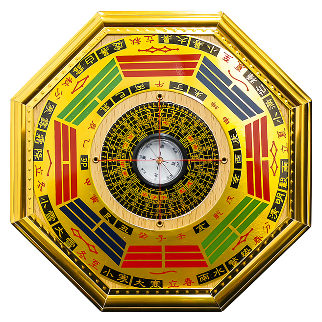 鎮宅避邪羅盤八卦鎮, 羅盤八卦 黃色, 1個