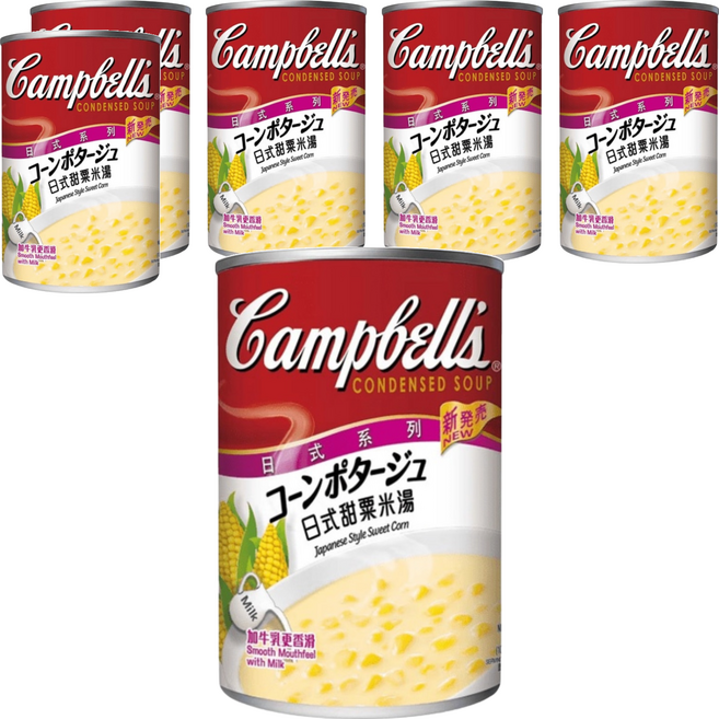 Campbell's 金寶湯 日式風味甜玉米濃湯, 305g, 6罐