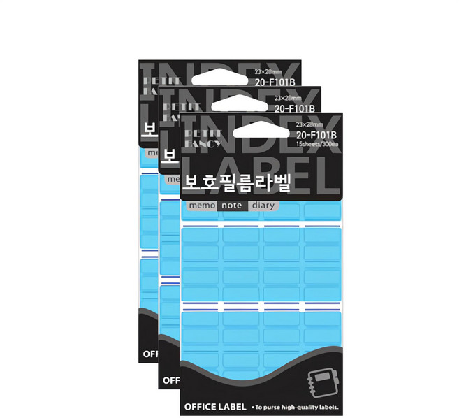 Petit Fancy 保護膜標籤索引貼紙 20-F101, 15入, 3包