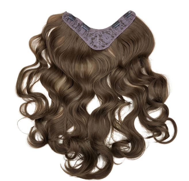 魔髮樂 U型髮片 波浪捲 B5062 26吋, 淺棕色, 1片